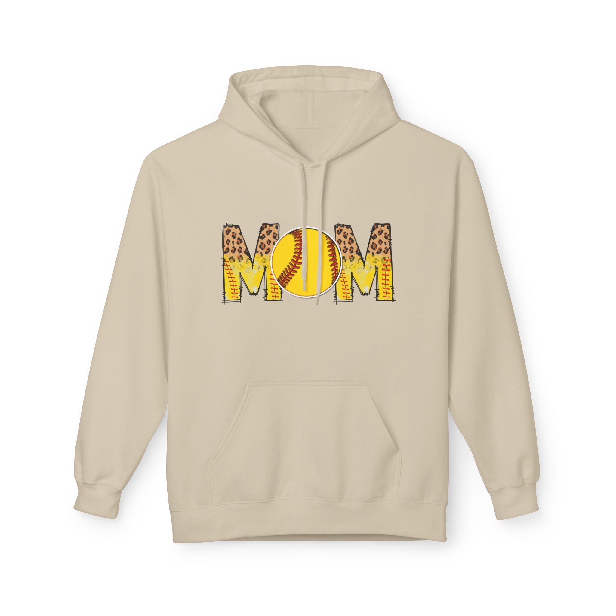 Mom Softball Unisex Midweight Softstyle Fleece Hoodie