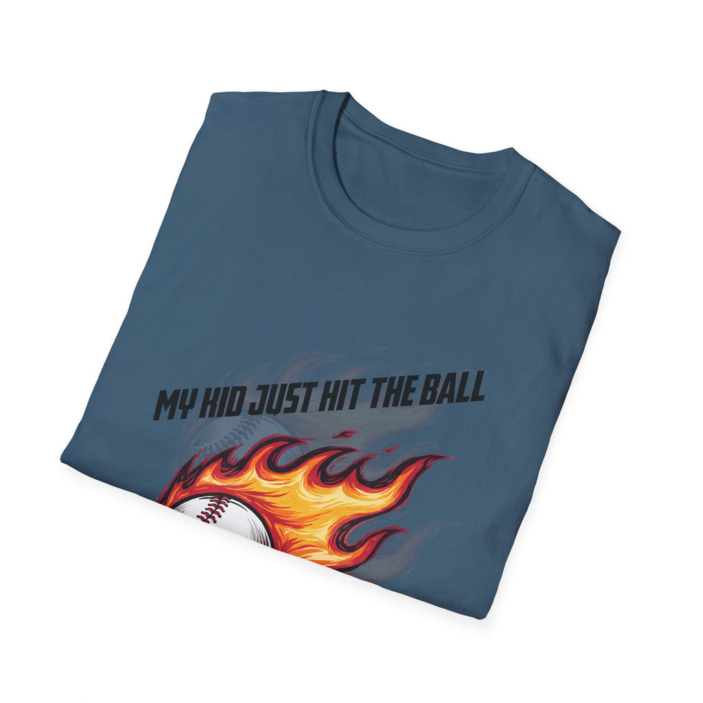 My Kid Can Hit Unisex Soft style T-Shirt