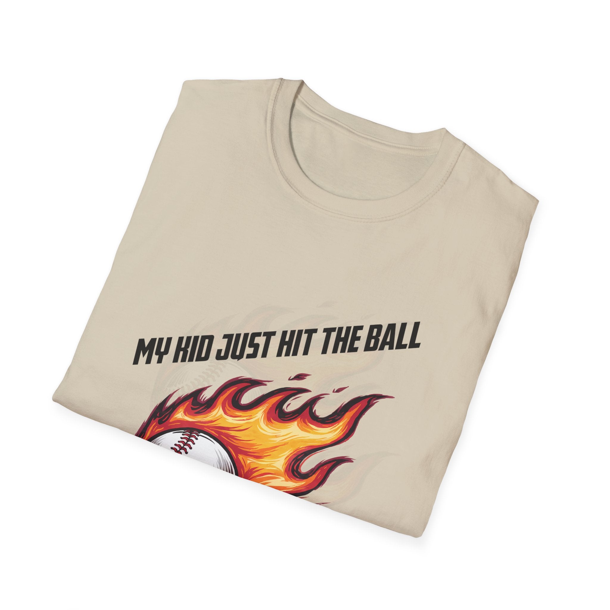 My Kid Can Hit Unisex Soft style T-Shirt