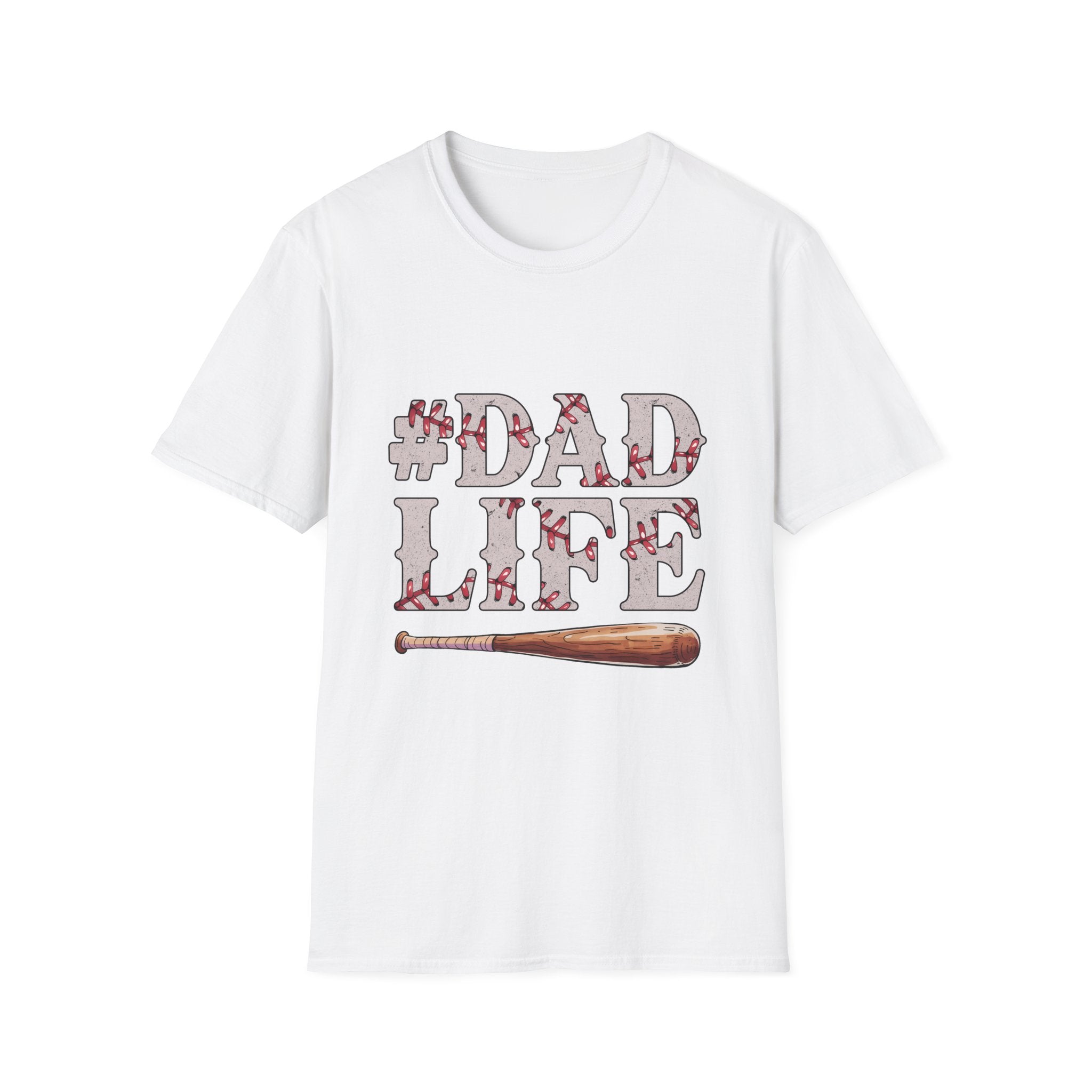 Dad Life Baseball Dad Unisex Softstyle T-Shirt