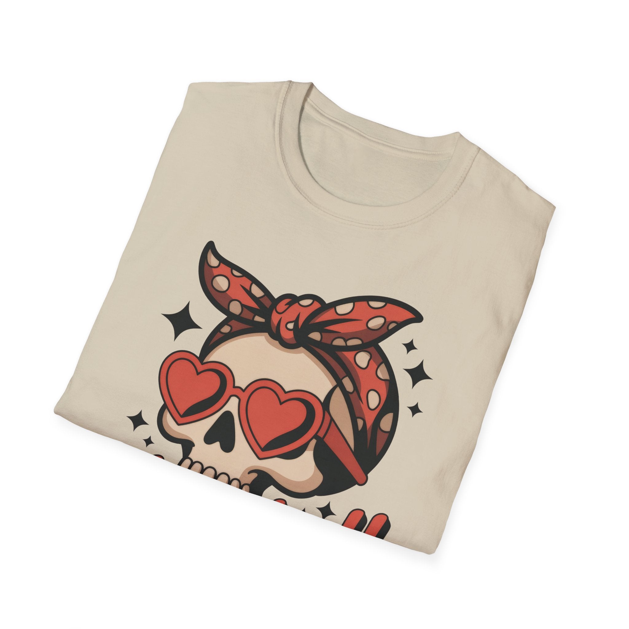 Skull Baseball Mama Unisex Softstyle T-Shirt