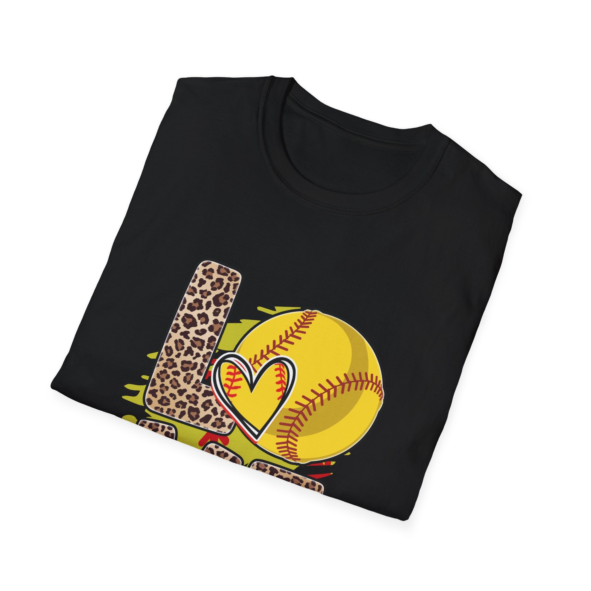 Love Softball Unisex Softstyle T-Shirt