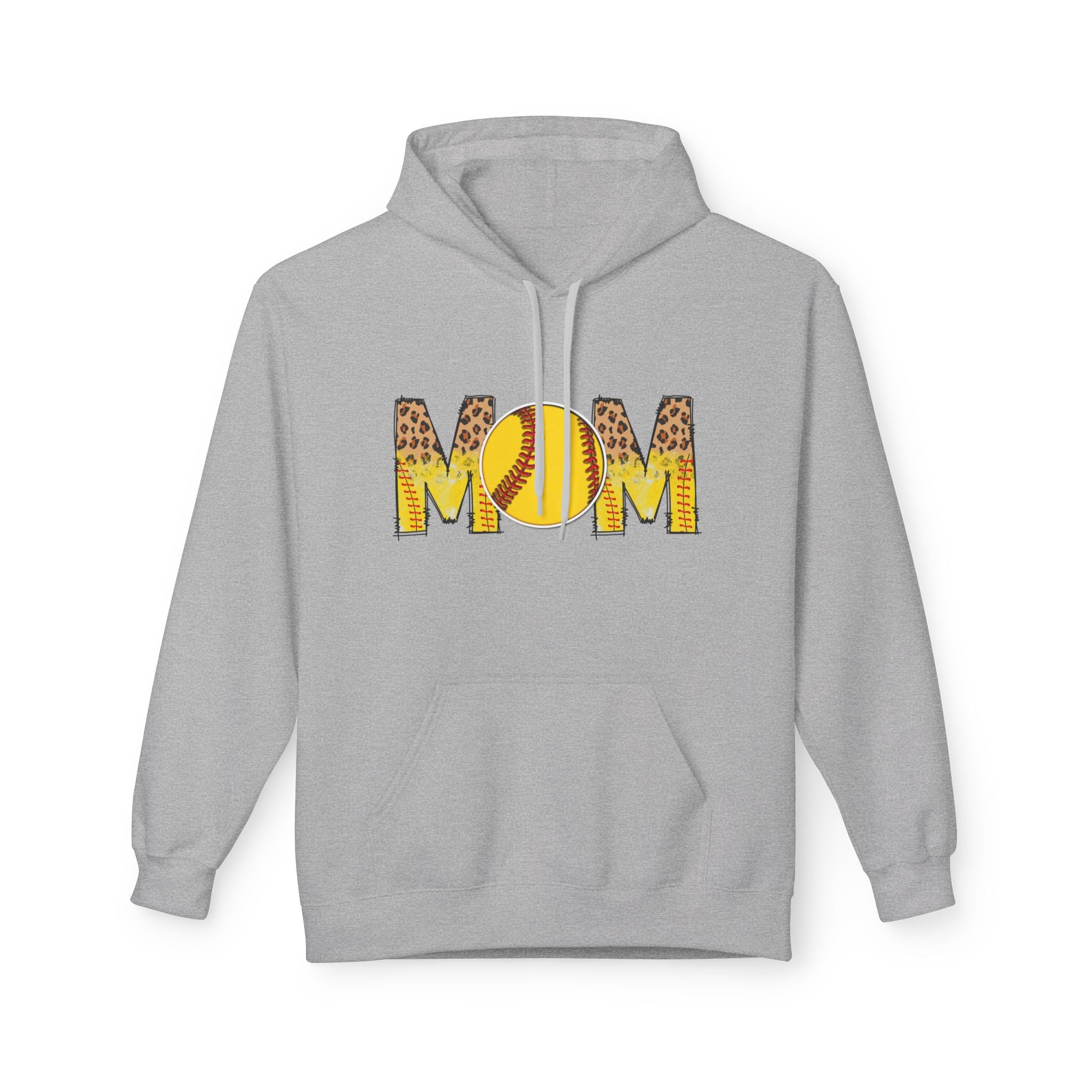 Mom Softball Unisex Midweight Softstyle Fleece Hoodie